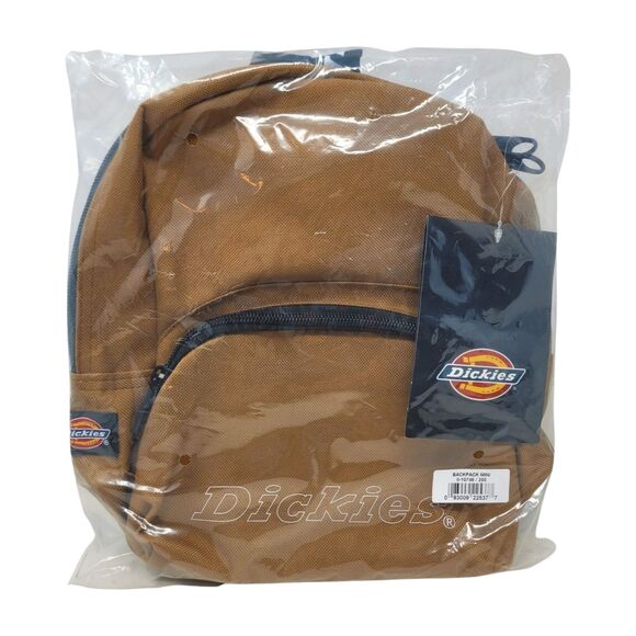 Dickies Mini Backpack Festival Bag Casual Daypack Purse in Brown Duck New - Picture 1 of 5